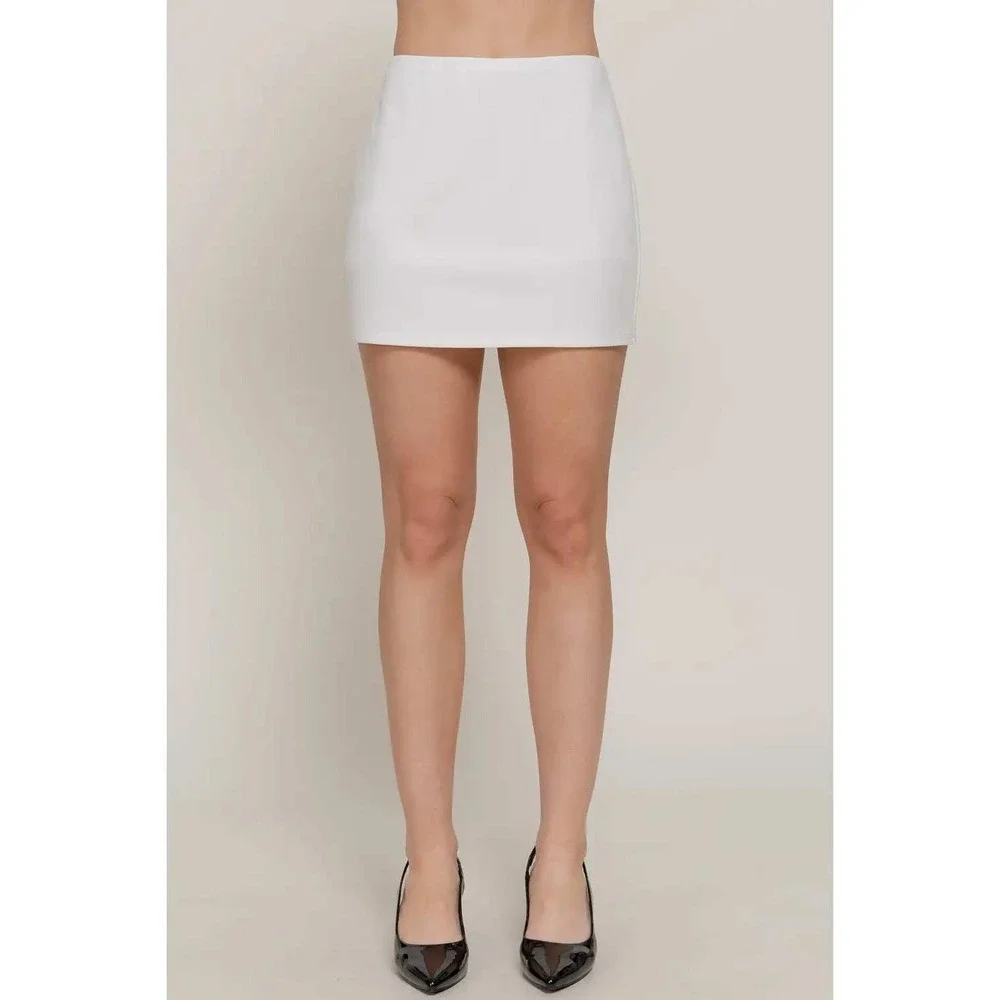 Tenniscore Country Club Clean Girl Preppy White Skort Set Quiet Luxury Lrg scuba